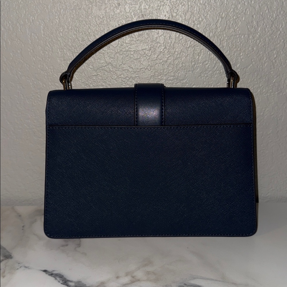 Michael Kors Dark Blue Satchel crossbody-NWOT - Picture 2 of 5